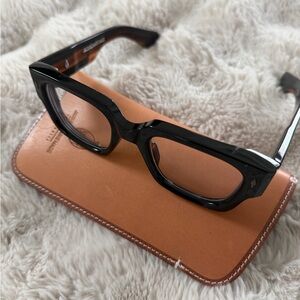 Jacque Marie Madge dark brown glasses.. Enzo